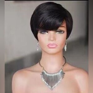1B HUMAN HAIR PIXIE WIG